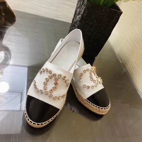 Chanel Flat Espadrilles White 2155369900767 